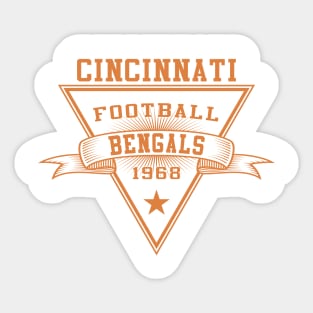 Retro Cincinnati Bengals Sticker